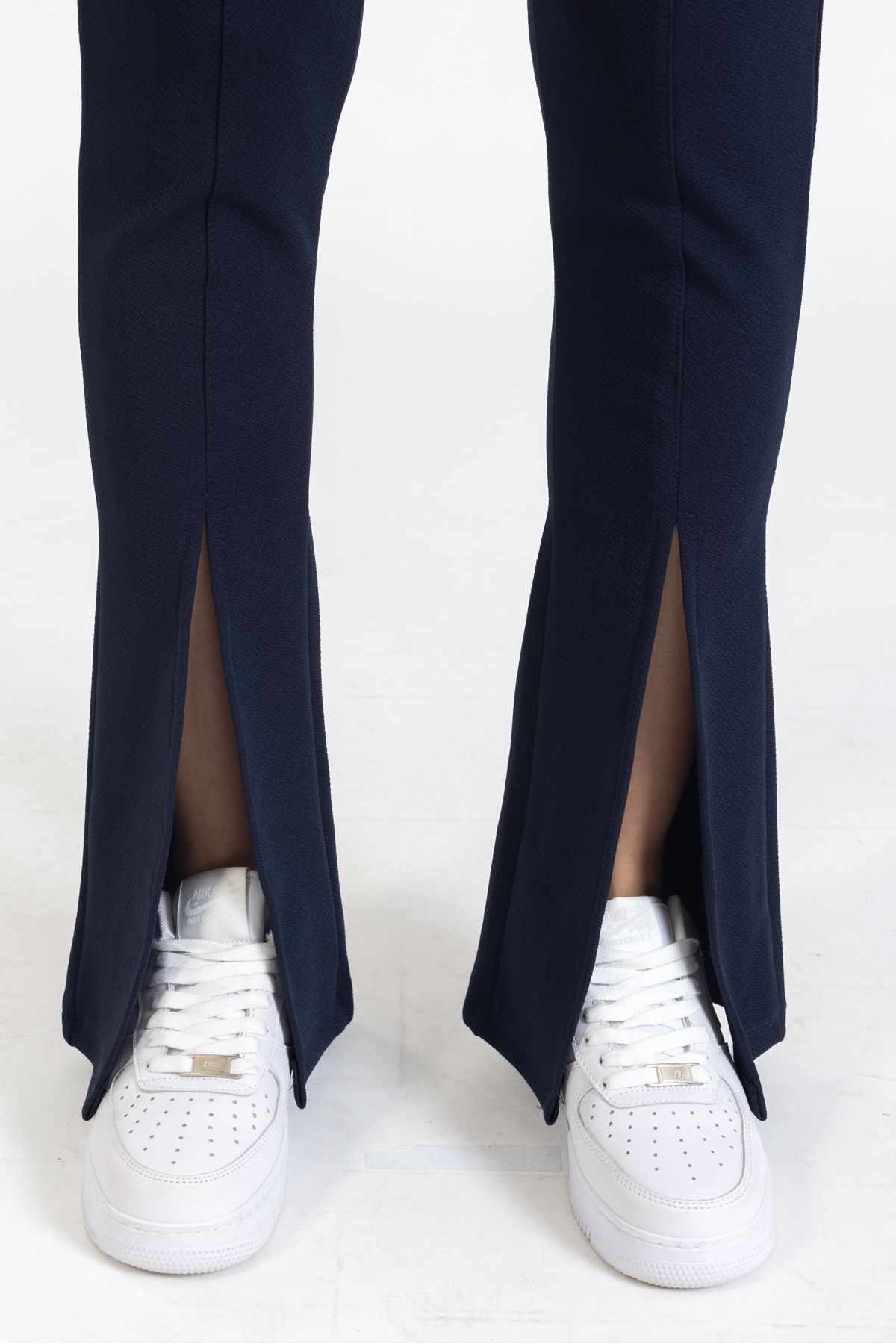 macharelbasic-pantaloni de damă bleumarin cu talie înaltă, slim fit 8