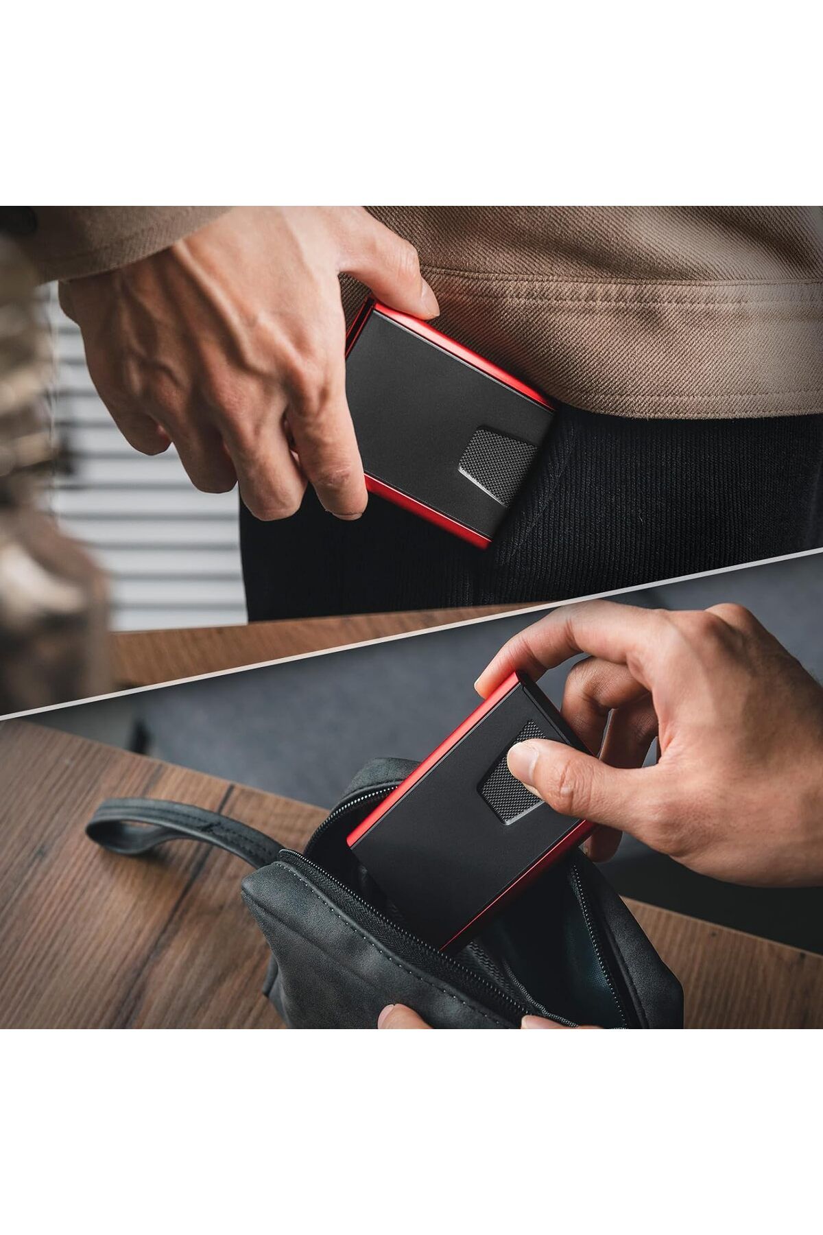 کارت کیف آلومینیومی مینیمالیستی با طراحی پاپ‌آپ – با حفاظت RFID و NFC VULKIT