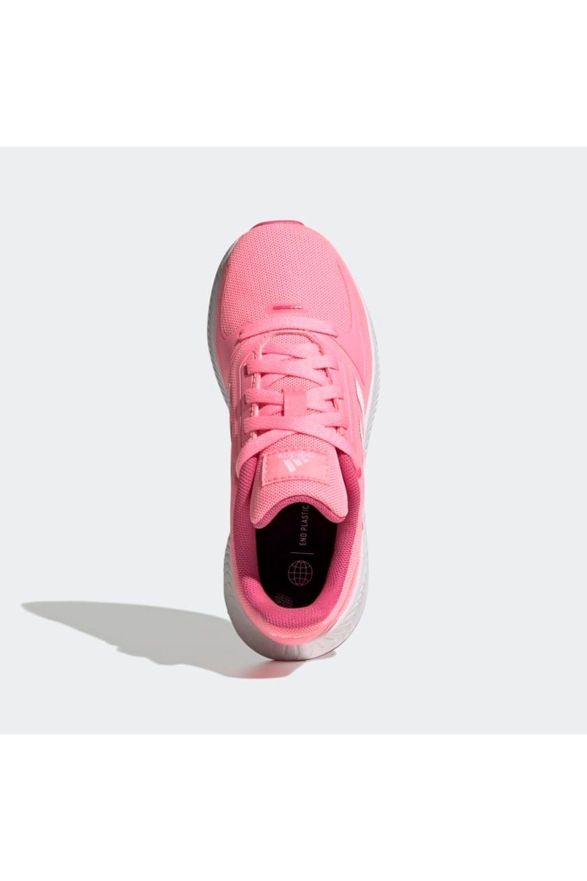 کفش دو و تمرین سفید زنانه های پیاده روی صورتی Runfalcon adidas