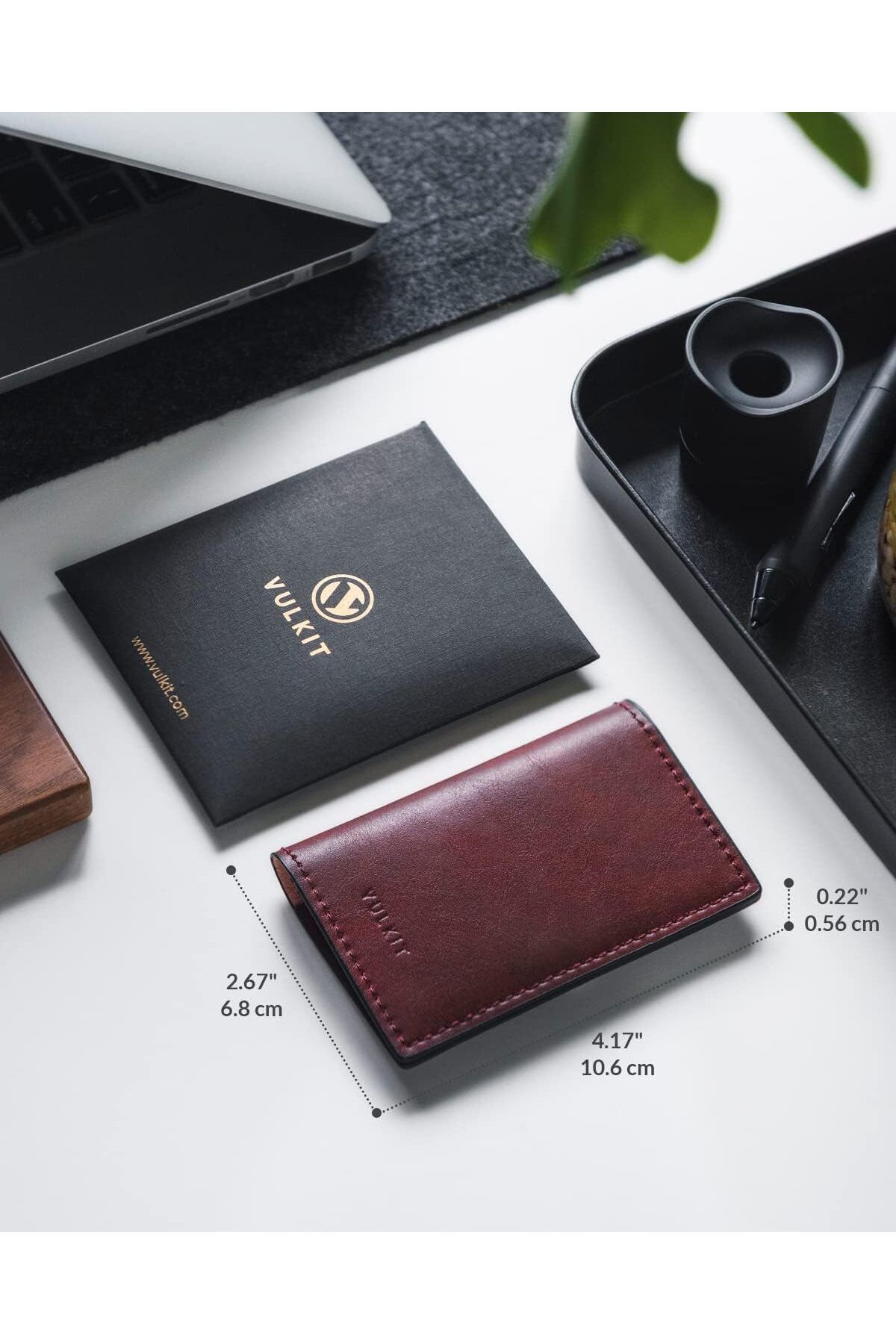 کیف پول مردانه و زنانه کارت ویزیت چرمی ULTRA SLIM CARD راه حل شیک کاربردی VULKIT