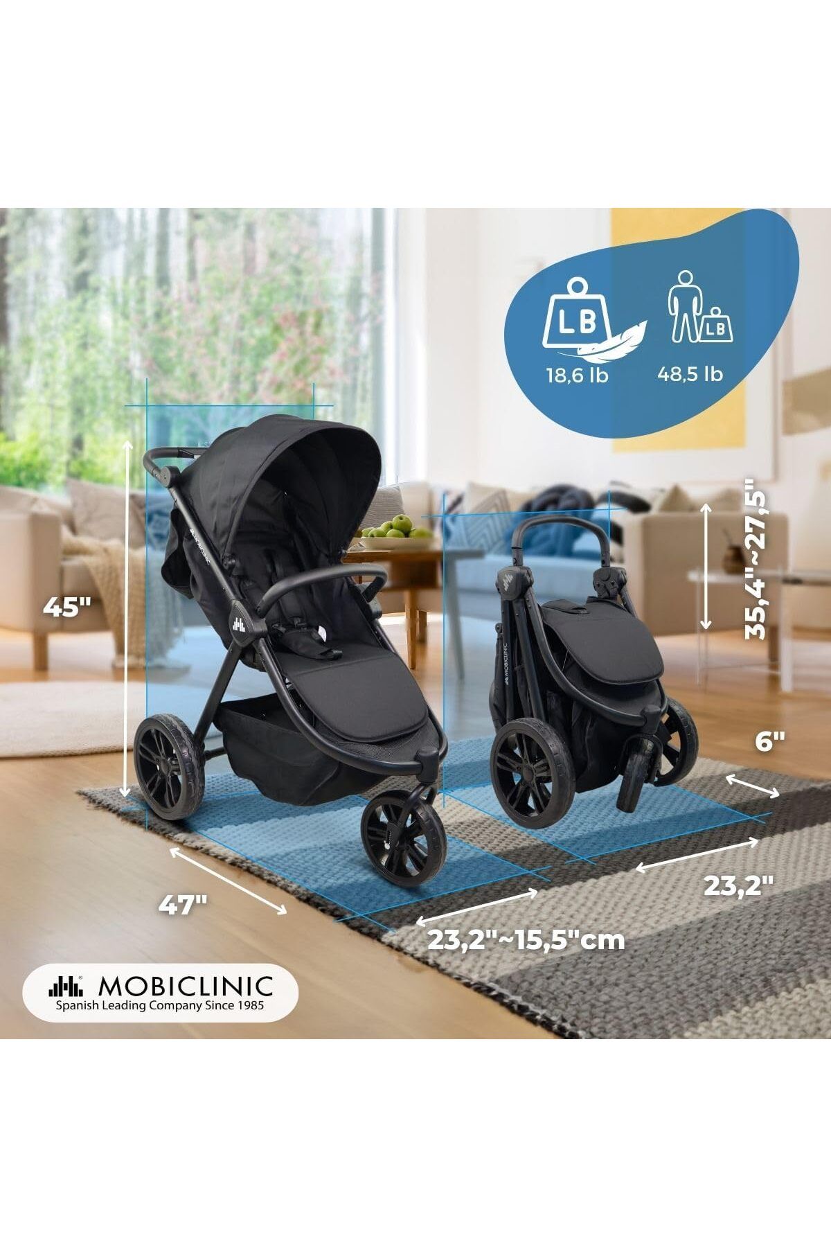 Mobiclinic 3 Tekerlekli Buggy Bebek Arabası: Esneklik ve Güvenlik Bir Arada