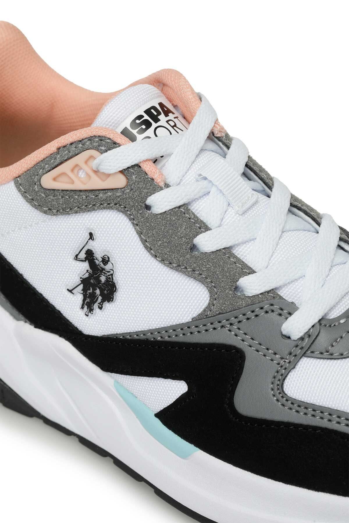اسنیکر سفید زنانه کفش ورزشی پوست WMN 4FX U.S. Polo Assn.