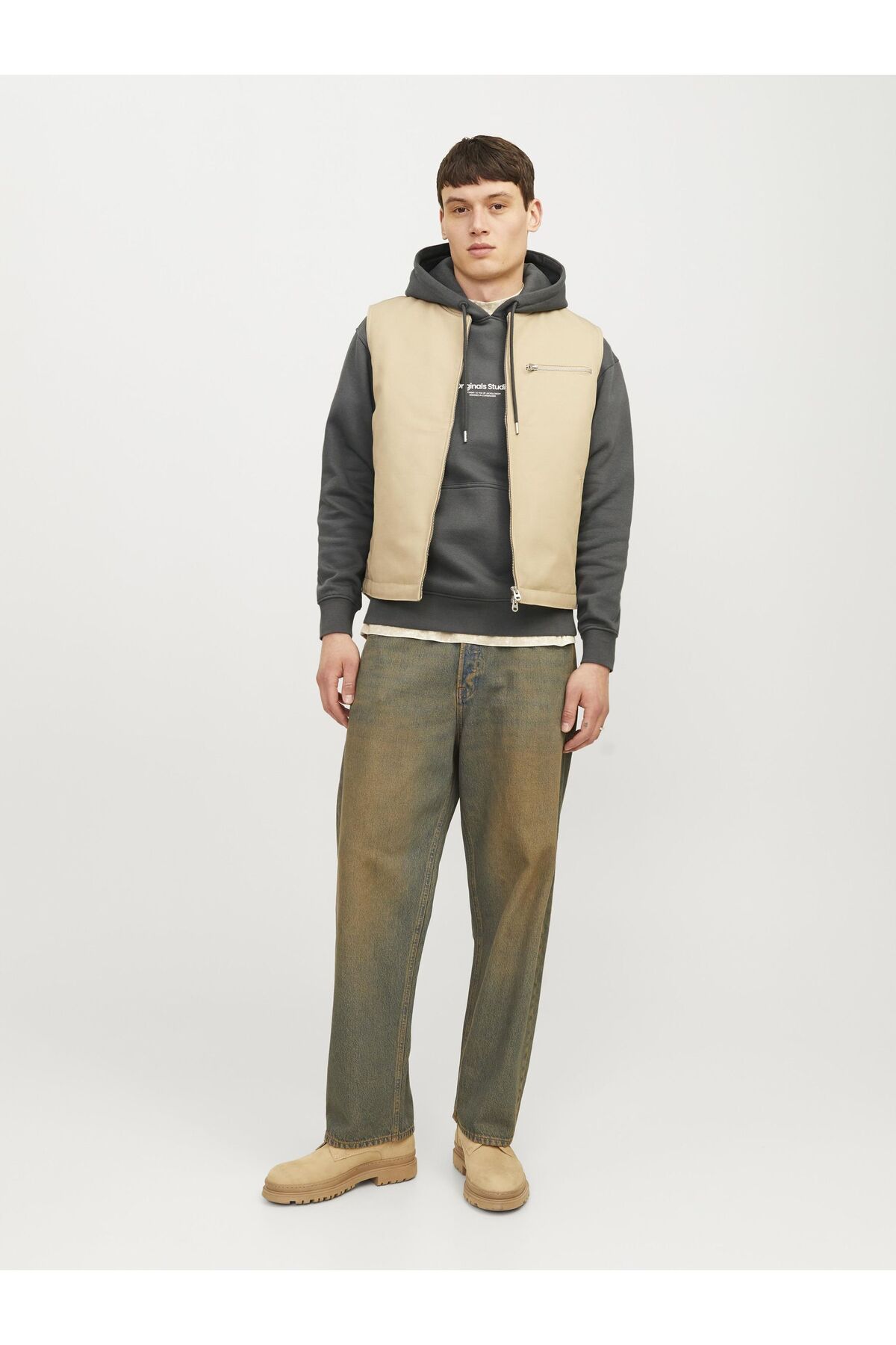 سویشرت مردانه طرح دار آستین استاندارد | جک اند جونز Jack & Jones TYC08CDFED170935408409730 - تصویر 4
