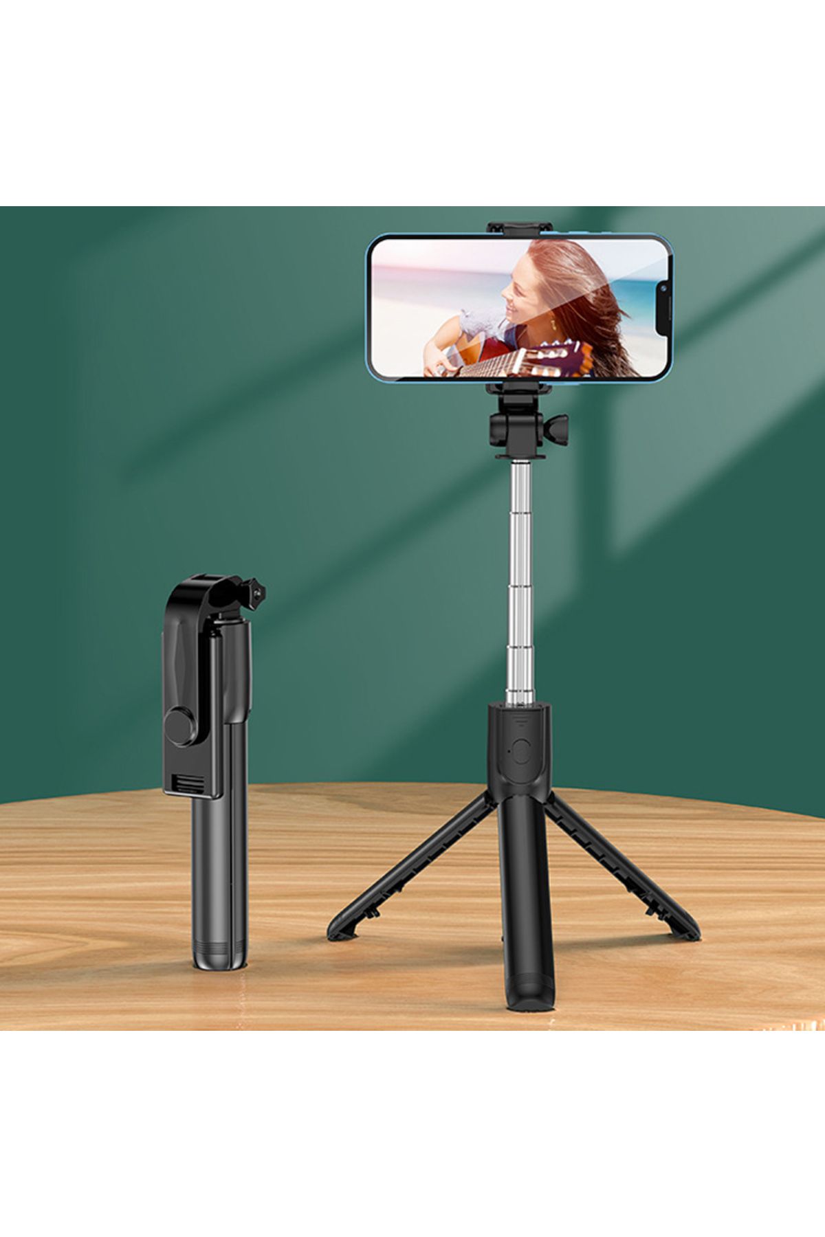 HONGDAK-Bluetooth Cell Phone Selfie Stick Tripod Wireless Remote multifunctional Extendable Portable Phon... 4