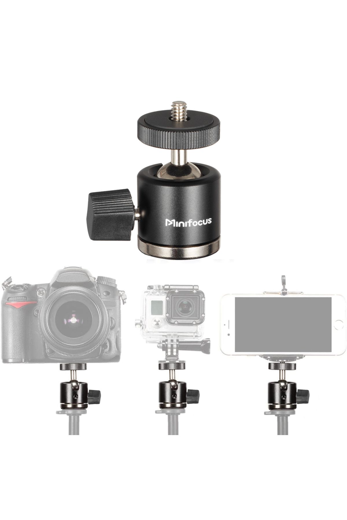 Choice-Mini Ball Head with 1/4" Camera Mount Adapter 360 Degree Rotatable Tripod Head for Digital Camera... 7