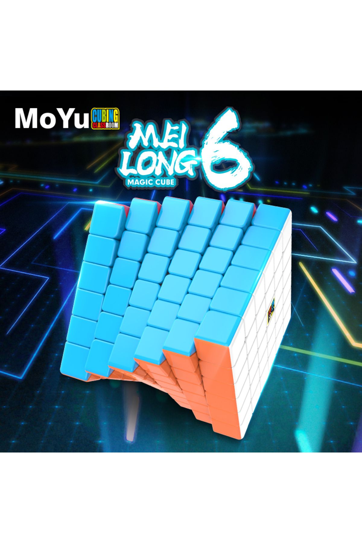 Choice-Moyu MFJS Meilong 7 7X7 Magic Speed Cube Stickerless Professional Fidget Toys Meilong 6 6x6 Cubo ... 7