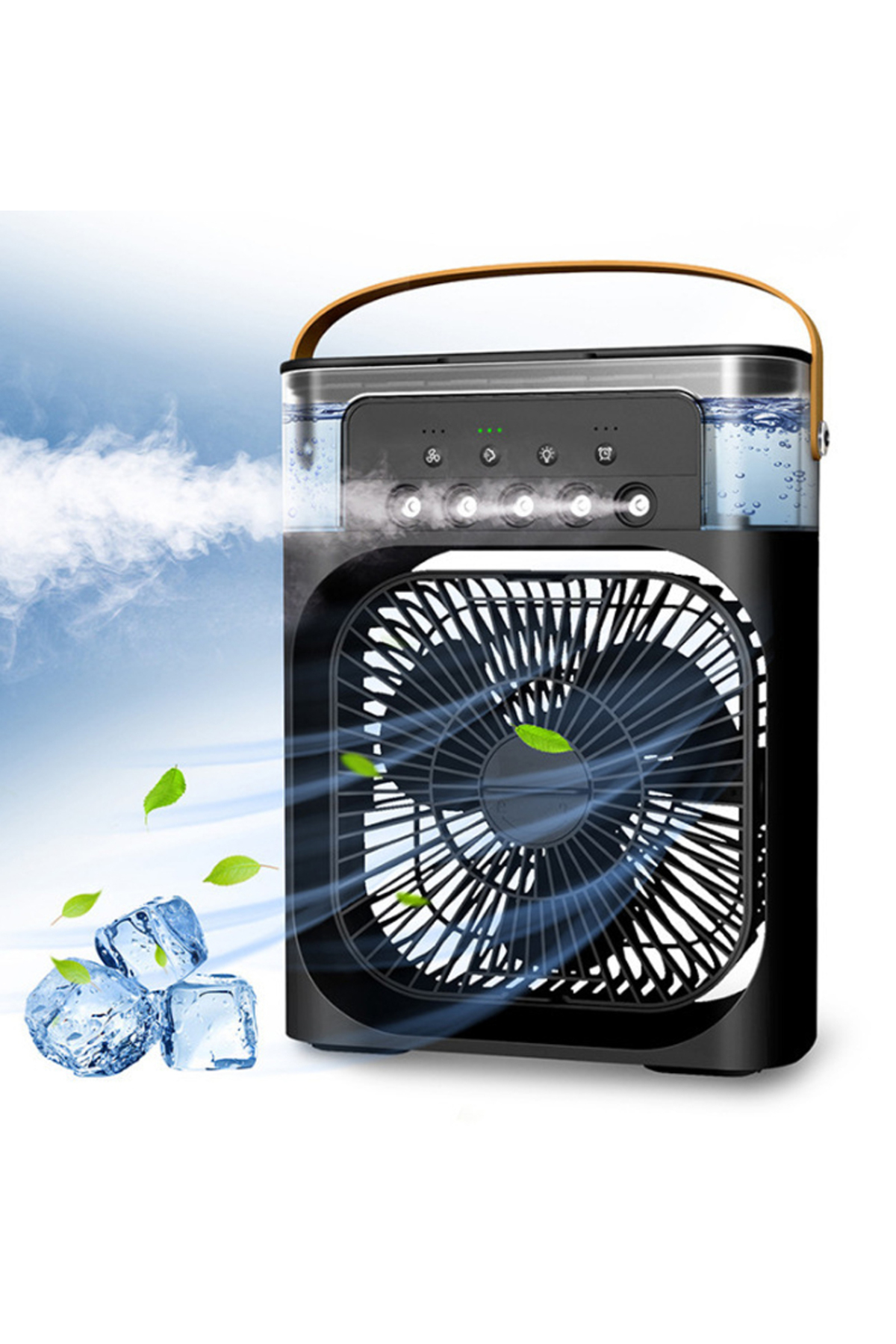 Choice 5-hole colorful light humidifier spray fan mini portable ...