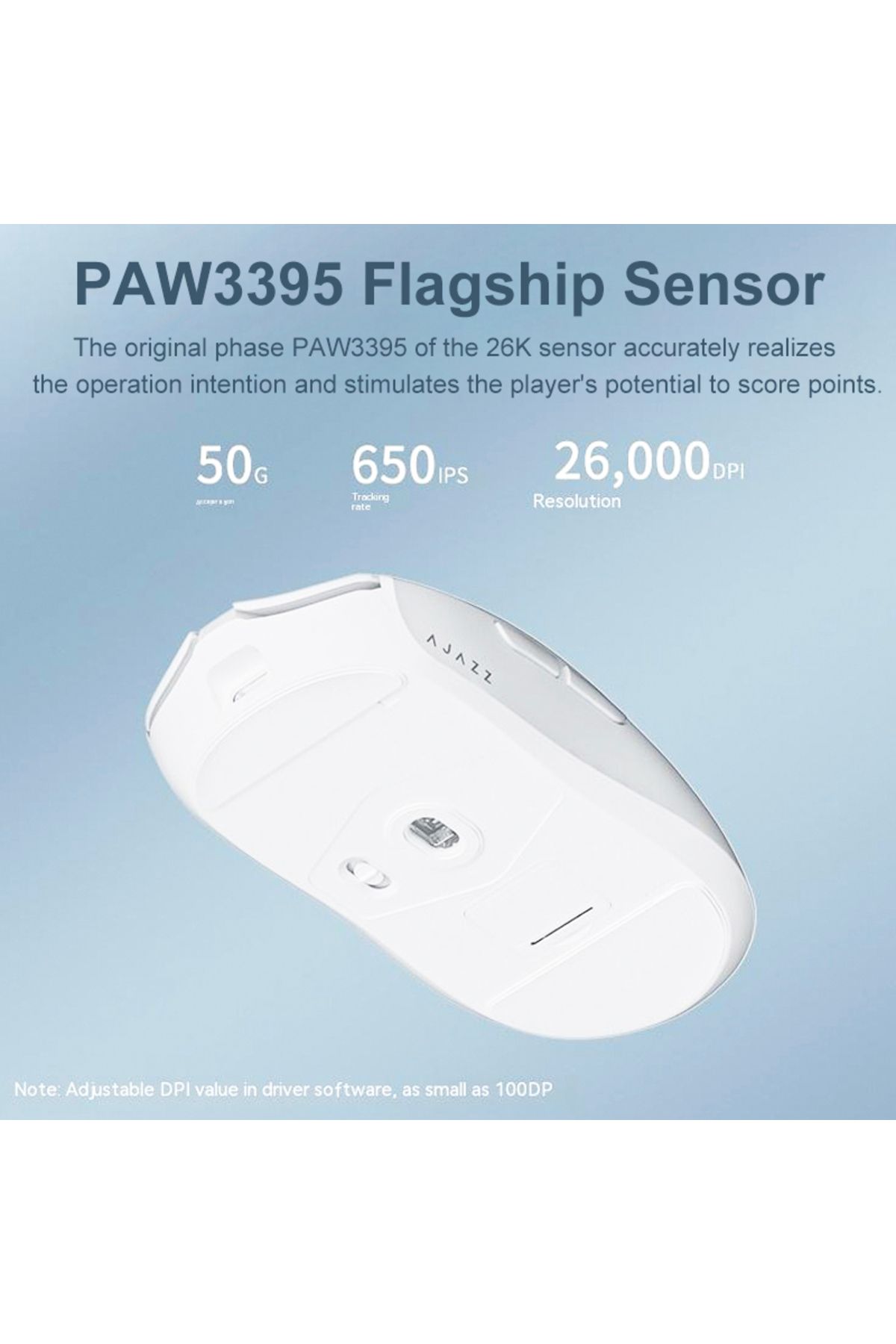 Ajazz-Aj139Pro Wireless 2.4G Mouse PAW3395 Sensor Gamer Pro Mouse 26000DPI Programmable Computer ... 3