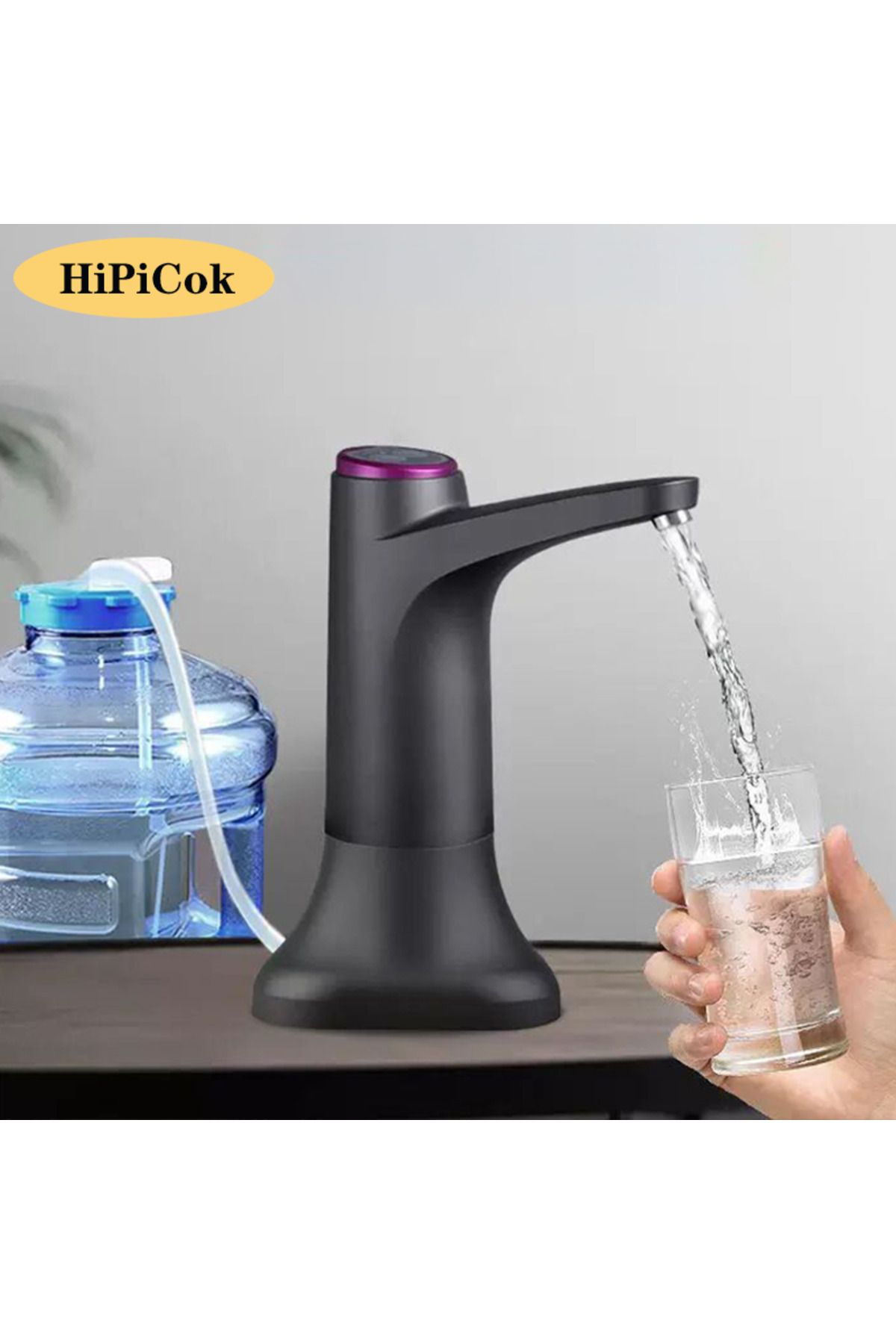 HIPICOK-Su Pompası 19 Litre Su Sebil Şişe Mini USB Otomatik Elektrikli Su Galonu ... 2