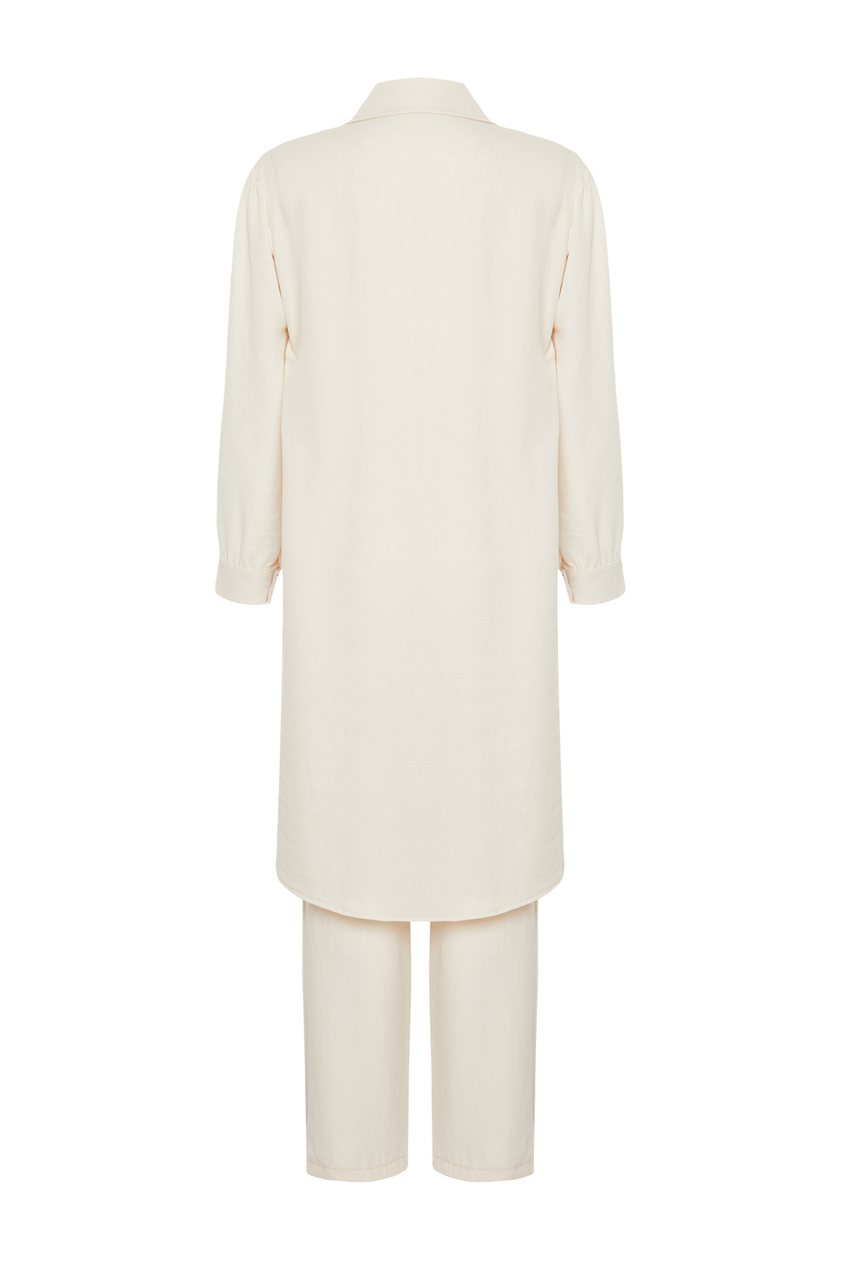Trendyol Modest-Kővászon Aerobin hosszú szőtt alsó-felső szett TCTSS24US00081 8