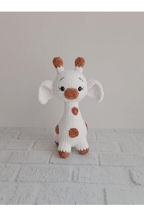 OYUNCAKPARK Ekru Tatlı Zürafa Amigurumi Organik Oyuncak
