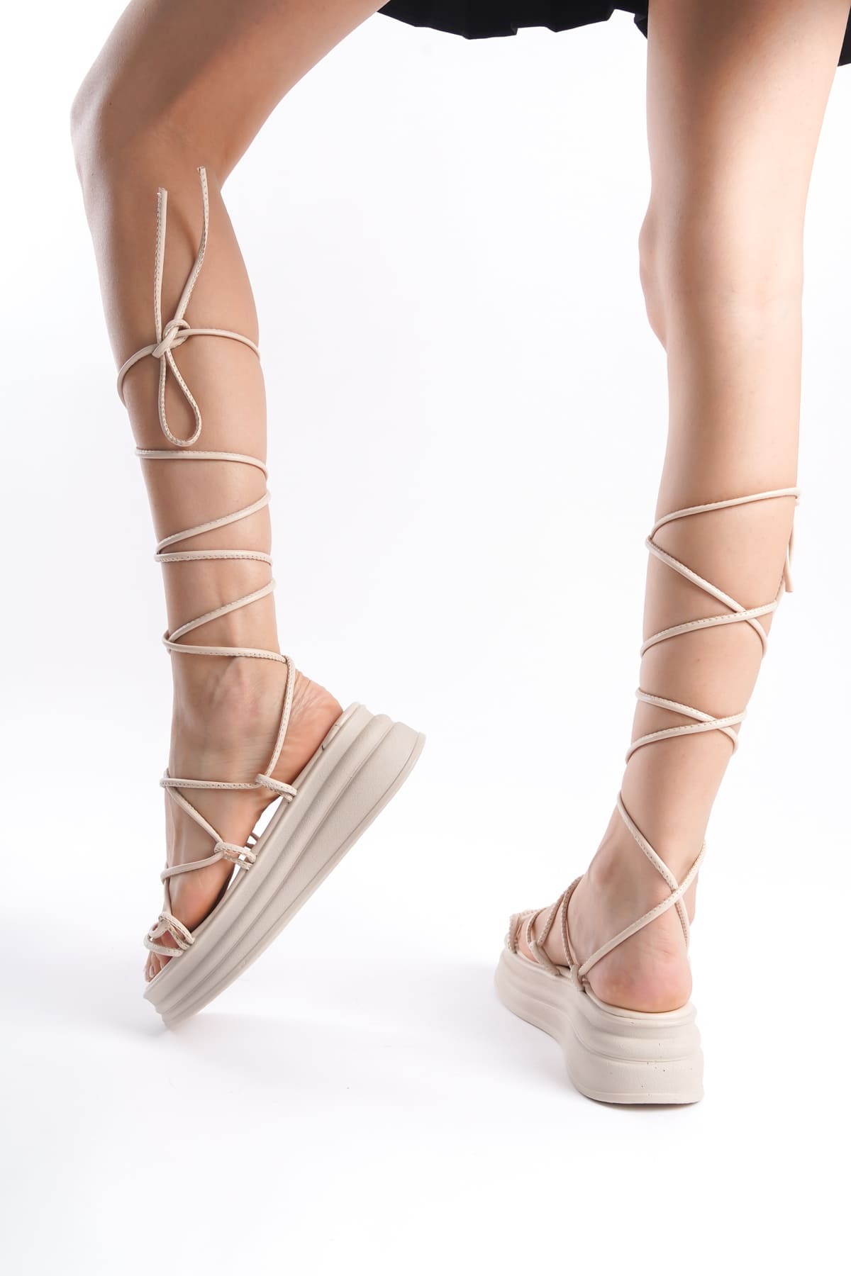 BZ Moda-MIRELA Ankle Strap Orthopedic Sole Women's Slippers KT Cream 4