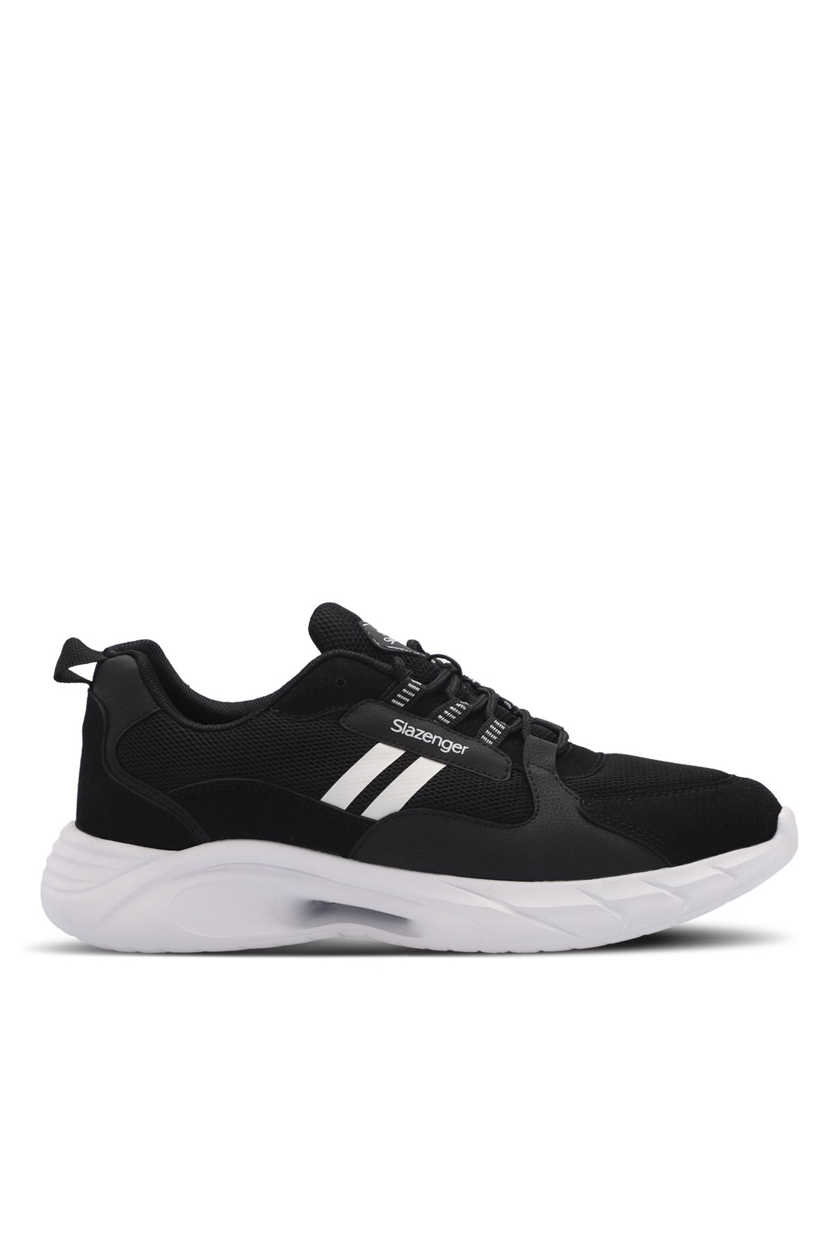 Slazenger MAKEDA KTN Large Size Men s Sneakers Black and White Trendyol