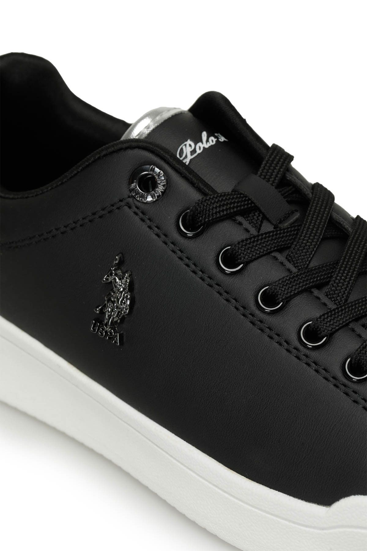 اسنیکر مشکی زنانه کفش ورزشی سیاه Pelo 4fx U.S. Polo Assn.