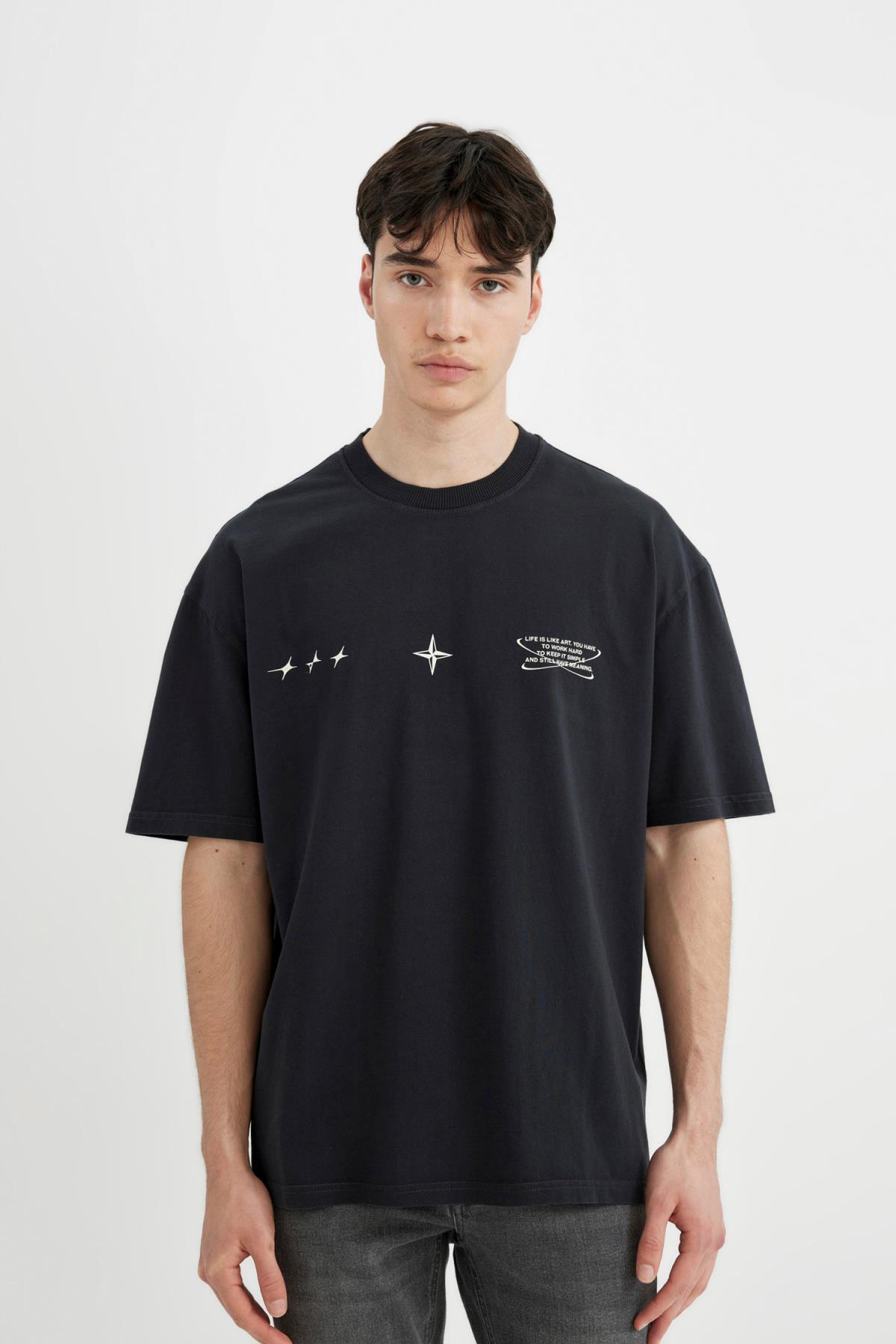 تی شرت مردانه دفاکتو | C7161AX24SM Defacto - Image 5