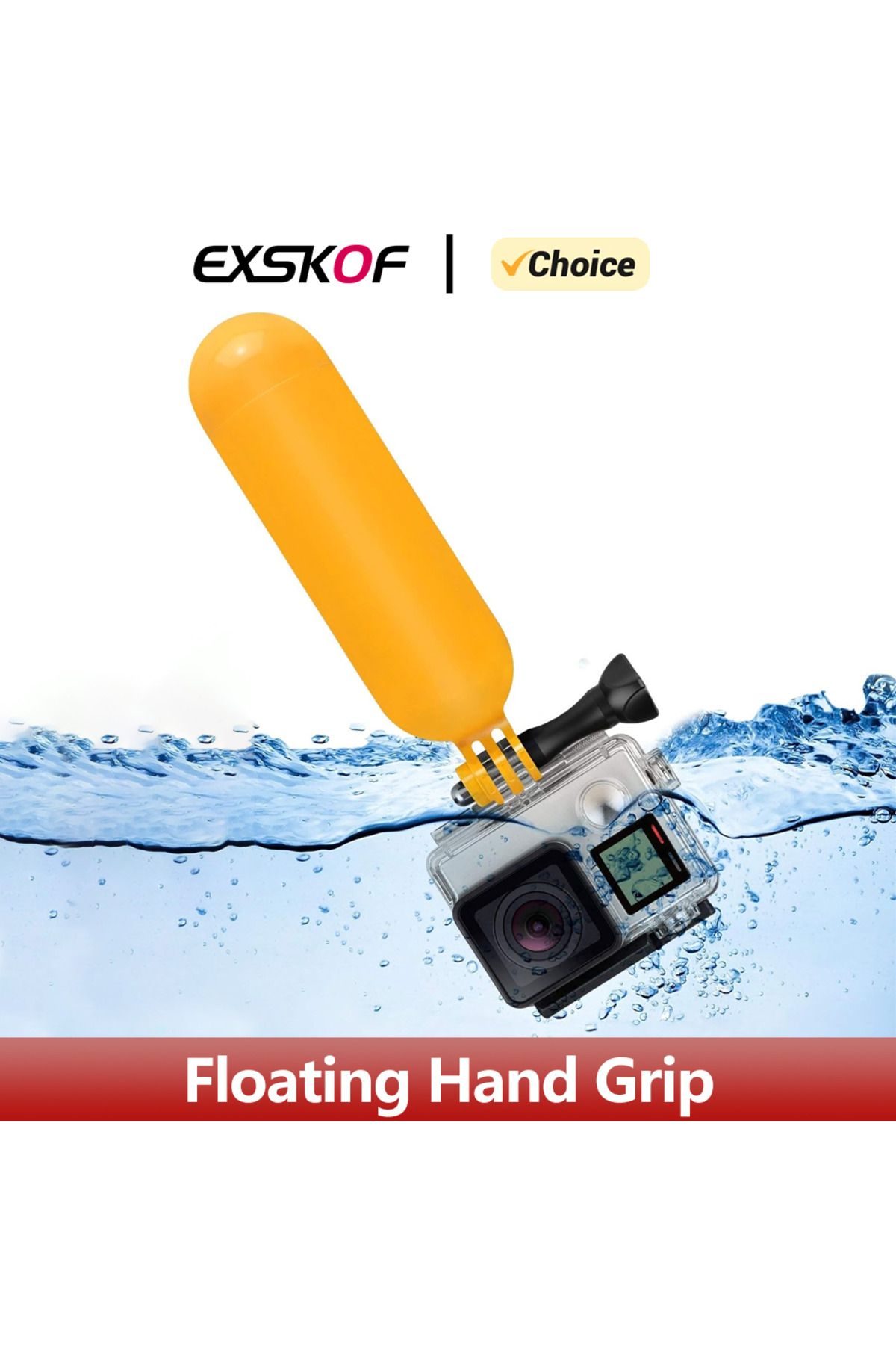 EXSKOF-Floating Hand Grip Handle Stick Bobber Floaty For GoPro Hero 12 11 10 9 8 7 6 Insta360 X2 X3 DJI ... 2
