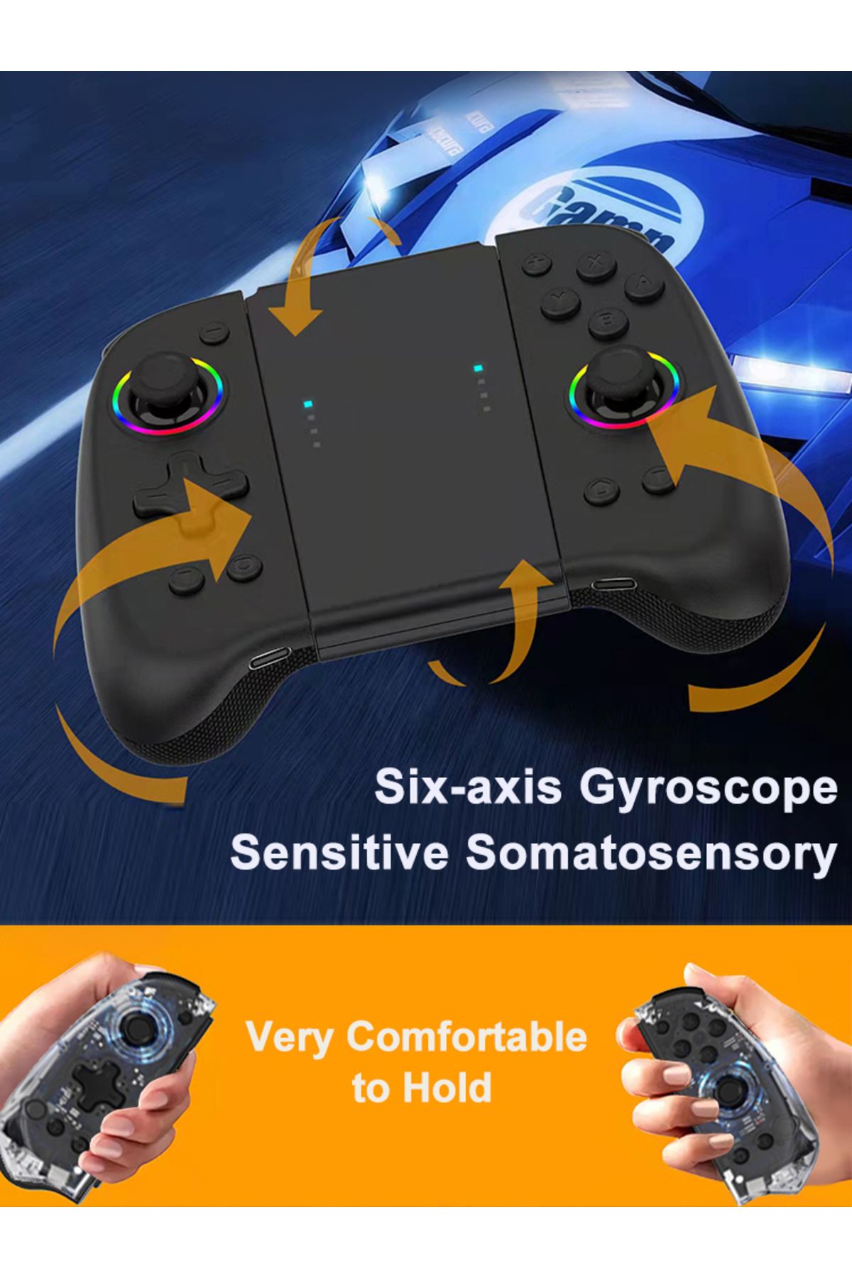 VILCORN-Joypad Game Controller Wireless (L/R) For Nintendo Switch / OLED Lite Gamepad Joysticks Con With ... 6