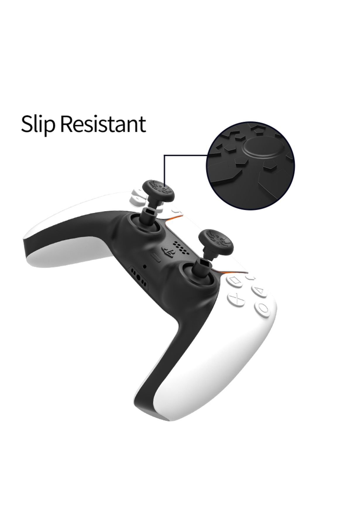TOYILUYA-6 in1Black Plastic Rocker Replacement Analog Stick Joystick Thumbsticks Button for PS5 Gamepad Co... 4