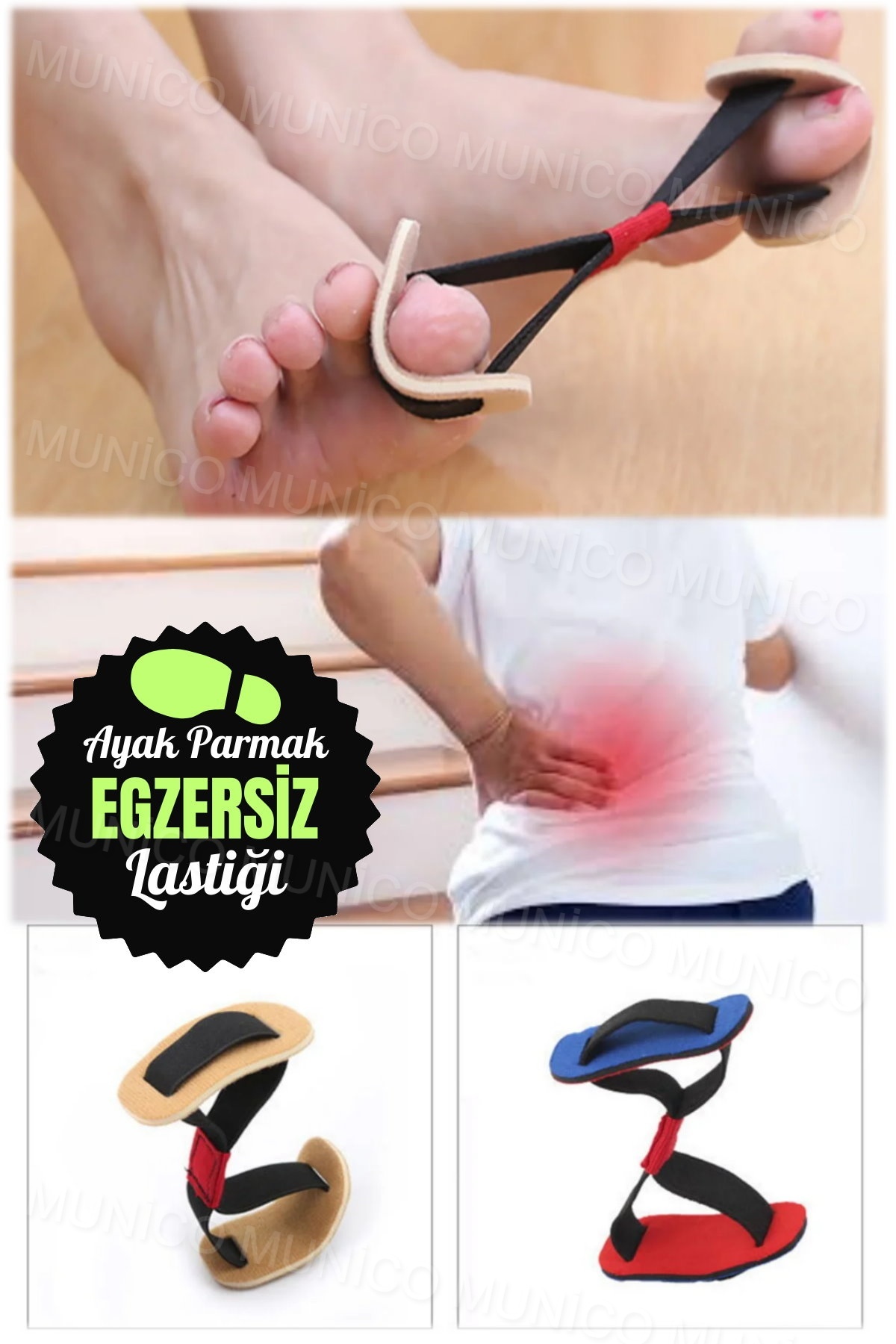 Sporcular Ve Yaşlılar İçin Fizyo Terapi Parmak Spor Rehabilite Güçlendirici Başparmak Ayak Lastiği 6