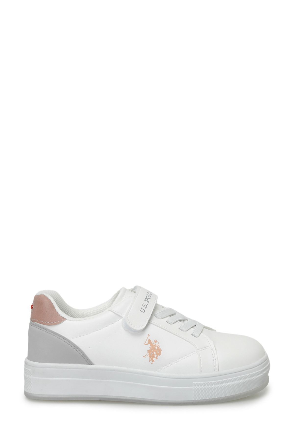 اسنیکر سفید دخترانه و بچگانه کفش ورزشی دختر 4FX U.S. Polo Assn.