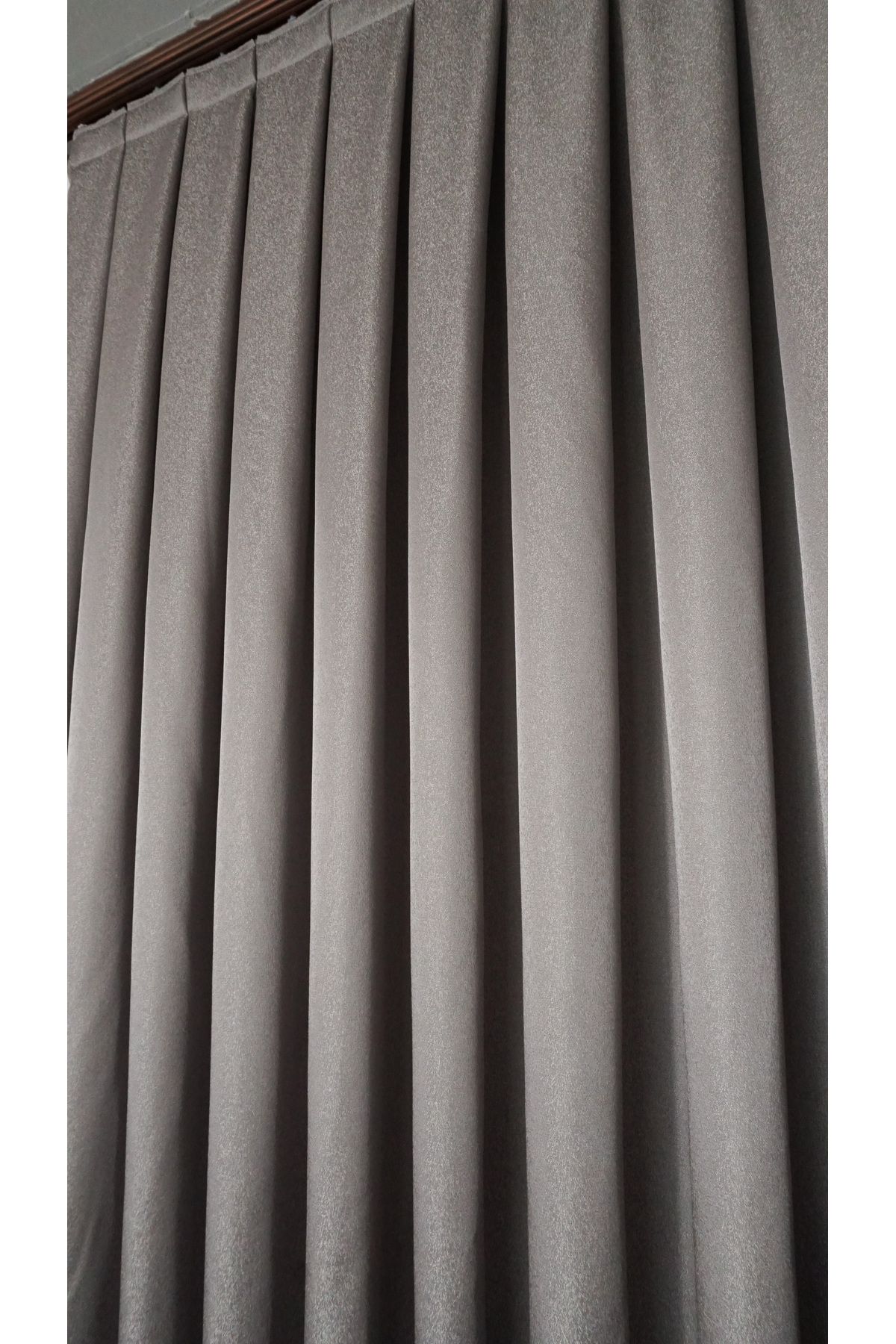 Yuka-Clipboard Background Curtain Mink Gold - Single Wing with Gold Gray Stripe Frequent Pleated Jacquard Bright Pattern 3