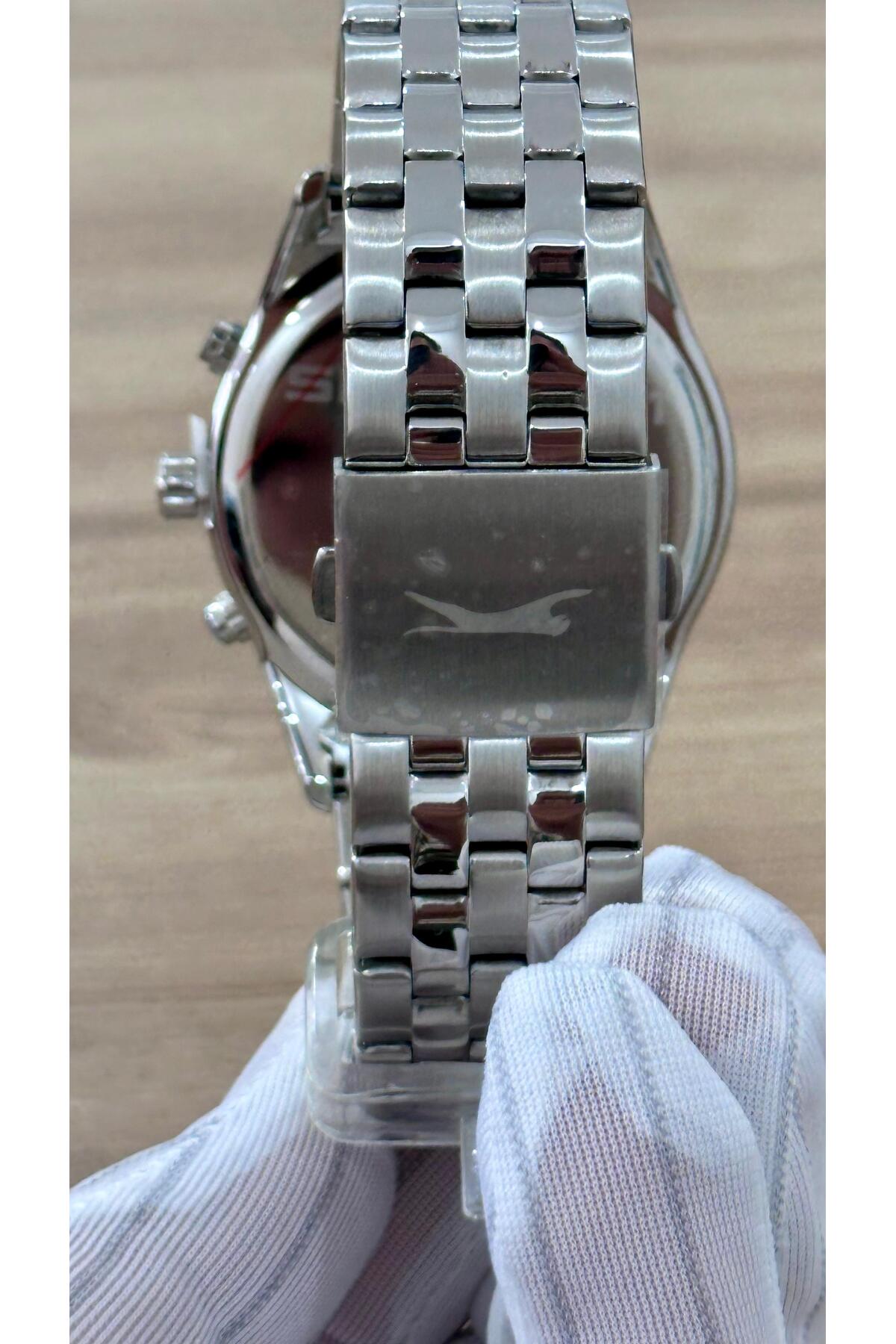 ساعت اسلازنگر مردانه  سفید         | Slazenger SL.9.2231.2.03MCT12. - تصویر 5