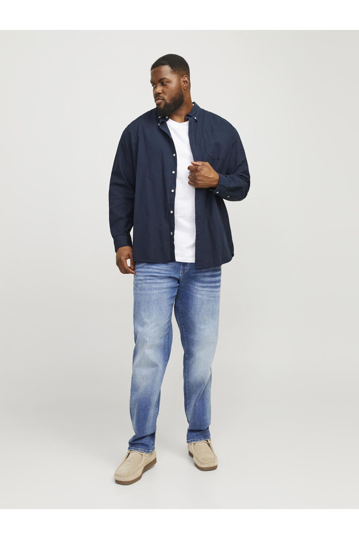Jack & Jones Plus-Freizeithemd Plus Slim Fit Freizeithemd 5
