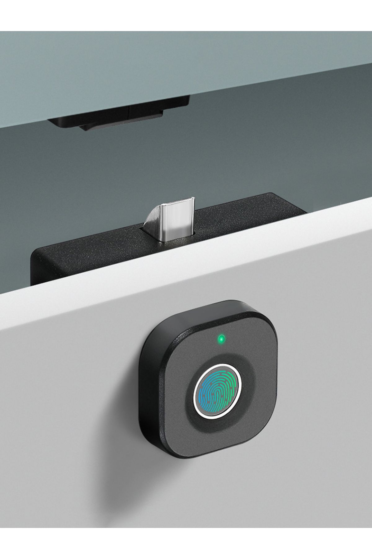 Choice-KAK Biometric Fingerprint Lock Black Keyless Cabinet Lock Smart Drawer Locks Anti-theft Door Lock... 8