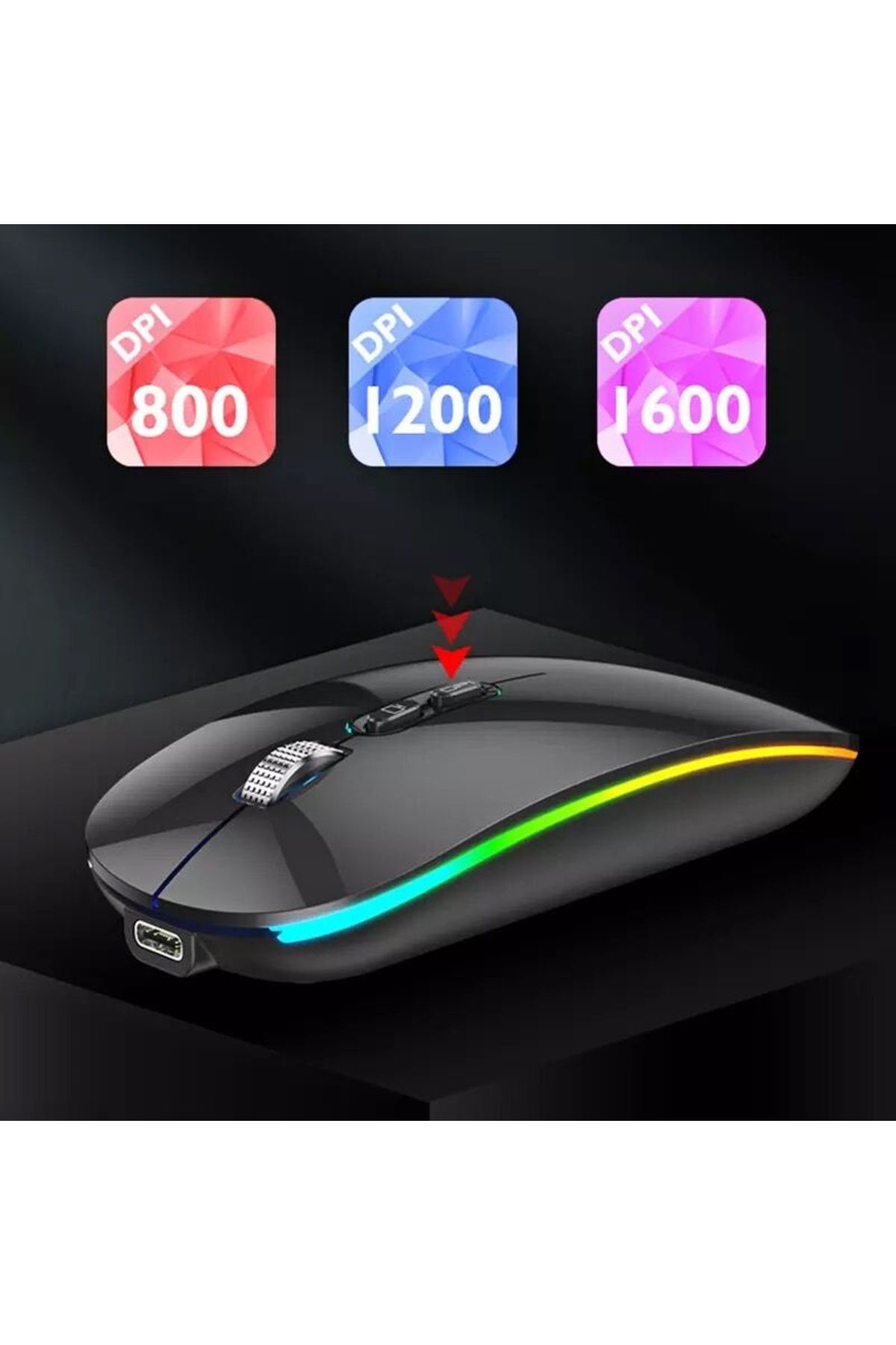 Choice-Dual Mode Bluetooth 2.4G Wireless Mouse One-Click Desktop Function Type-C Rechargeable Silent Bac... 4