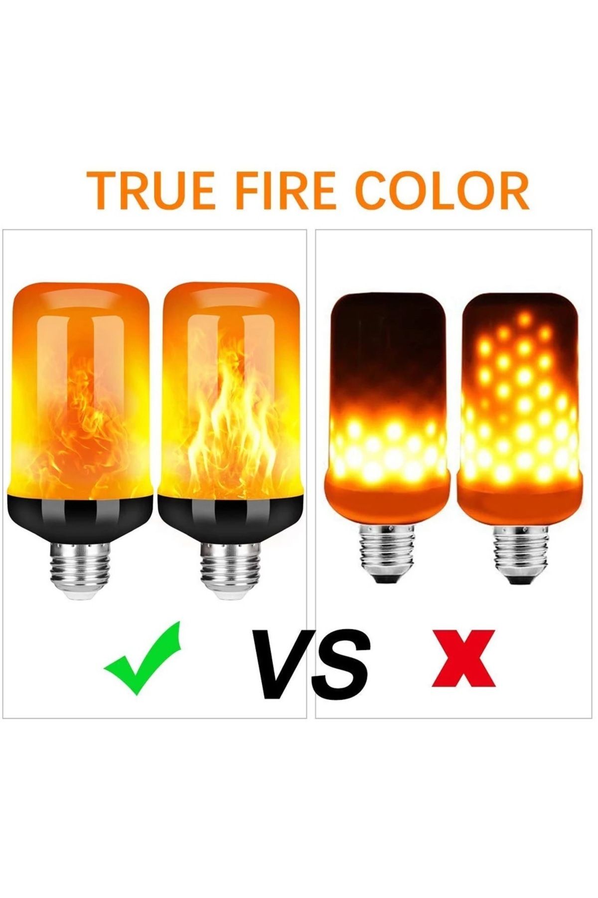 FPKB-B22 E27 LED Flame Light Bulbs 4 Modes Party LED Flame Effect Light Simulation Fire Lights Bulb KT... 6