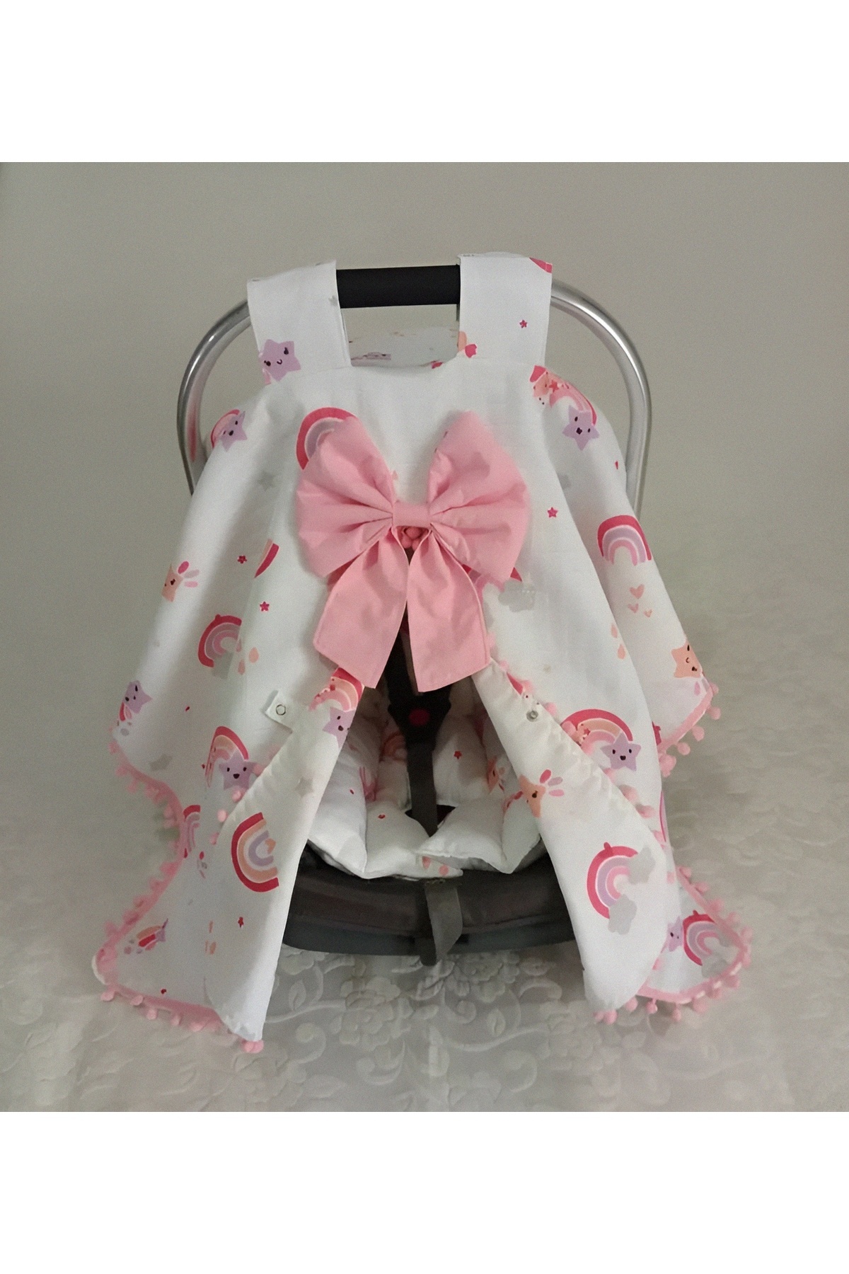 Wenaris Çift kat muslin Puset Örtüsü Puset Minder babynest ve yastık emzirme yastığı fotoğrafı 2 (önizleme)