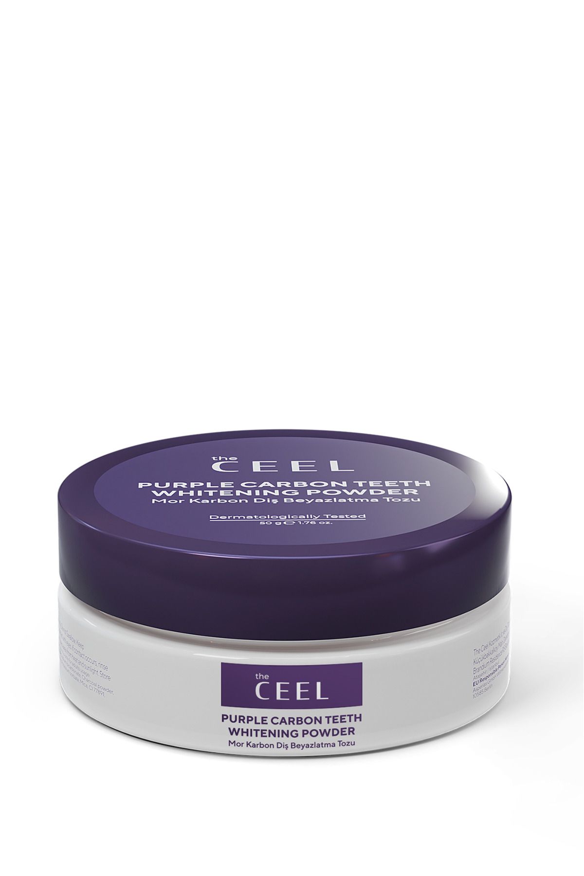 محصولات سفیدکننده دندان بنفش پودر کربن فعال سفید 50 گرم The Ceel