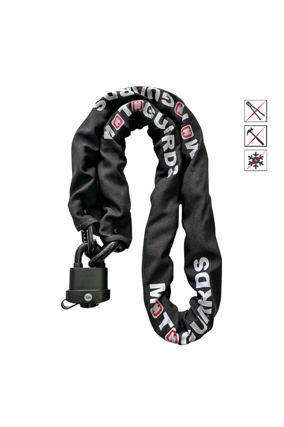 Motoguards 10mm 150cm Grade 80 Kesilmez Motosiklet Zinciri Yale Y220b/51/118/1 Marin Asma Kilit
