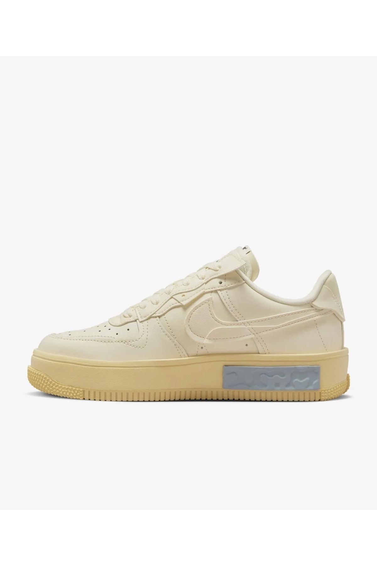 کفش های فضای باز نود زنانه ایرفورس Fontanka AF1 ورزشی چرمی واقعی چرم روزانه بژ Nike