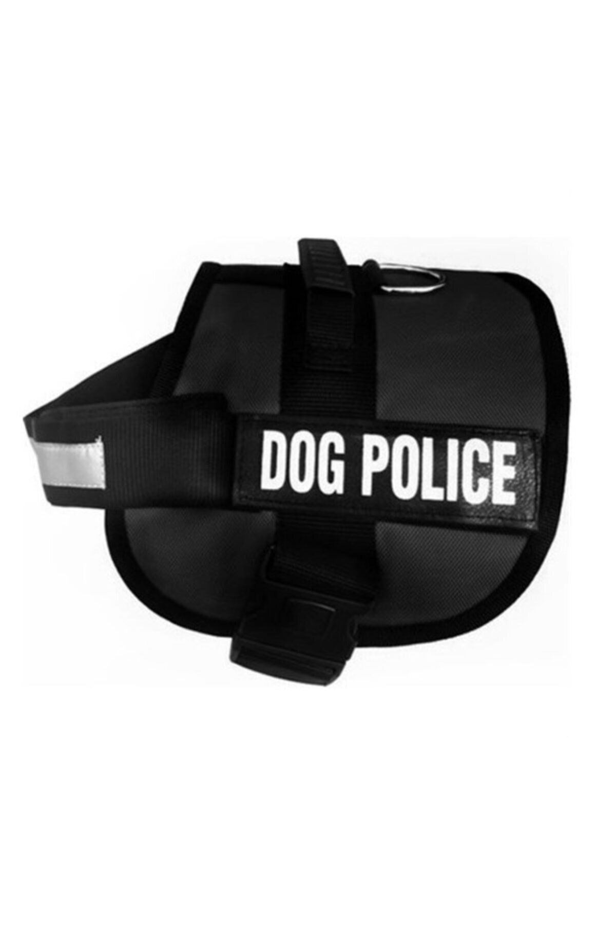 Dog Police Siyah Polis Kostümlü Köpek Göğüs Tasması Orta Boy