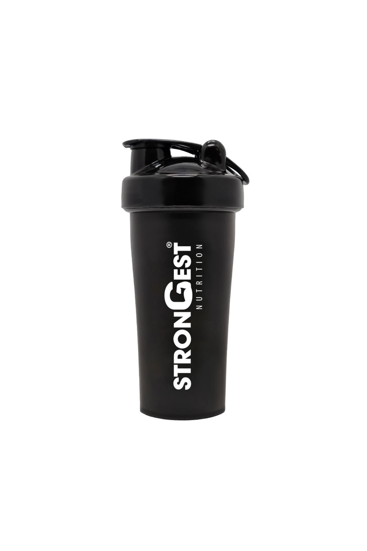 STRONGEST Nutrition imzalı Protein, Karıştırıcı Shaker,Sporcu Shaker,Antreman Shaker Siyah 600 ML