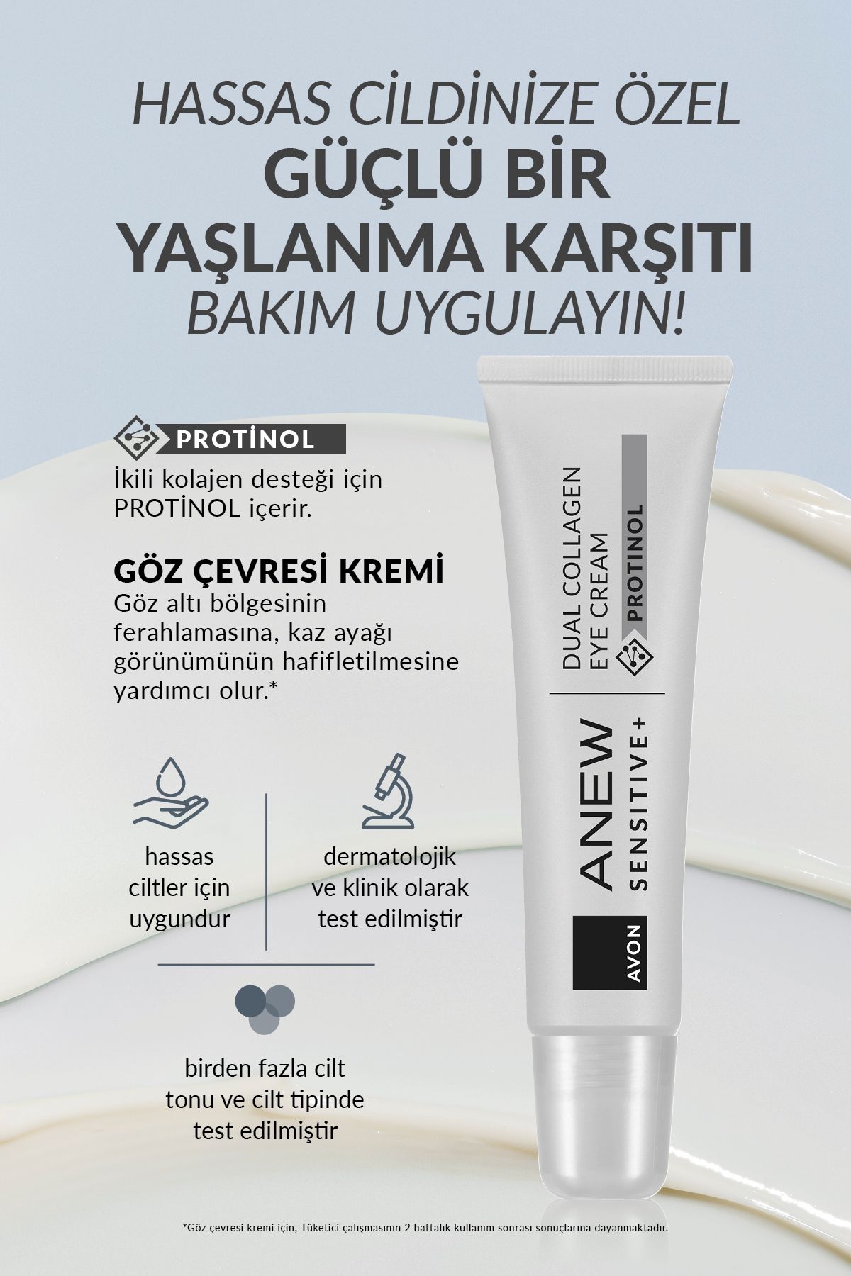 کرم دور چشم Anew Sensitive+ Avon