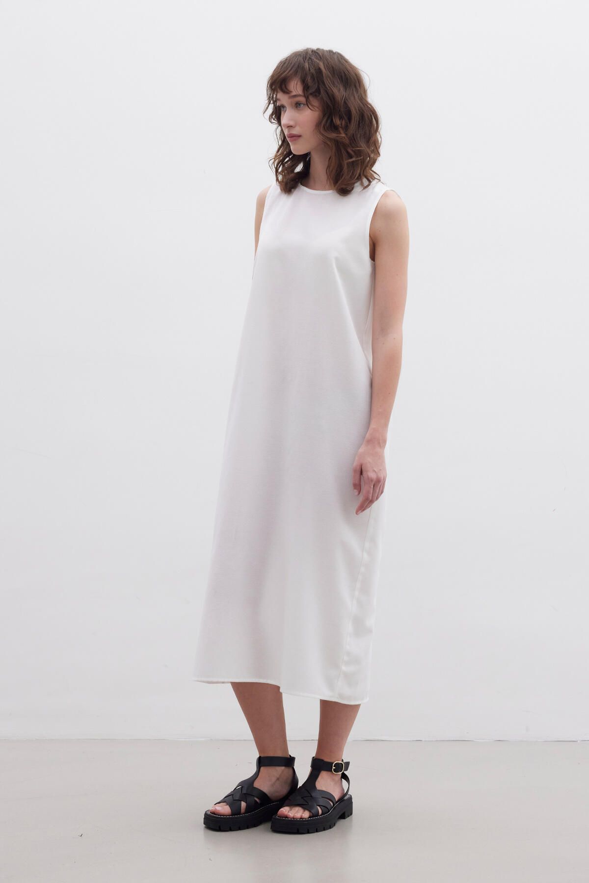 Manuka-KLEID MIT BAUMWOLLFUTTER ECRU 3