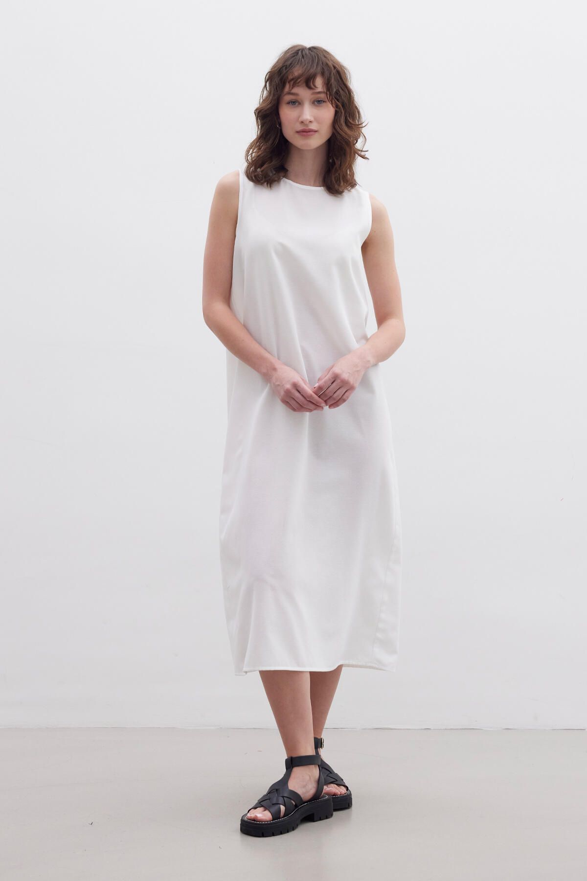 Manuka-KLEID MIT BAUMWOLLFUTTER ECRU 2