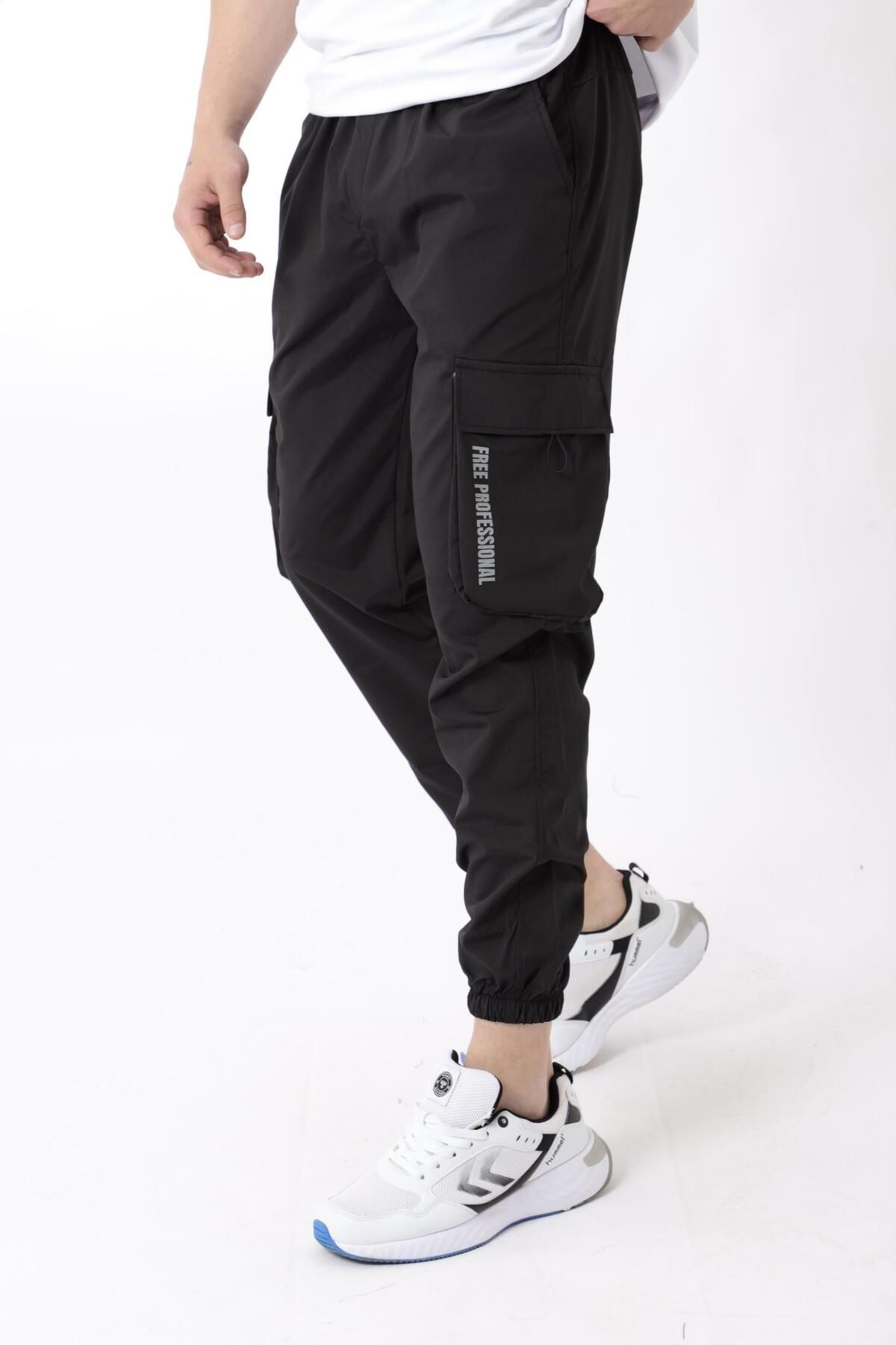 Stilkombin-Parachute Fabric Cargo/Jogger Bottom with Elastic Legs - PLDP 01_70093 3