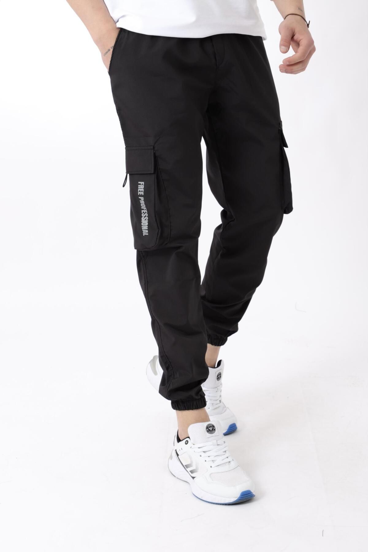 Stilkombin-Parachute Fabric Cargo/Jogger Bottom with Elastic Legs - PLDP 01_70093 2