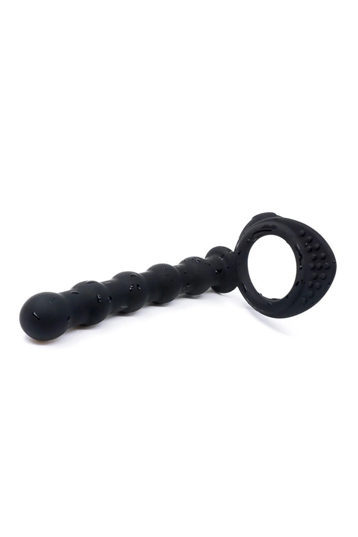 Çiftli Penis Halkalı Anal Plug Vibratör Testis Tutacaklı İlave Ek Penis Halkası Kılıfı 7