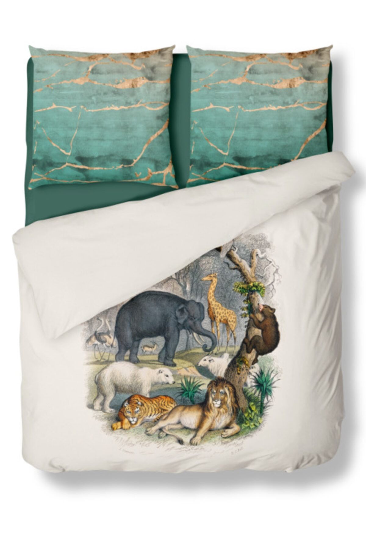 Helen George Set Cuvertură Dublu De Pilota Jungle - One Size