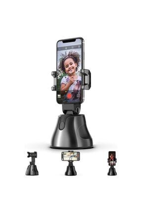 Otomatik Akıllı Çekim Selfie 360 Rotasyon Otomatik Akıllı Takip Vlog Kamera Telefon Tutucu Tutucu-1