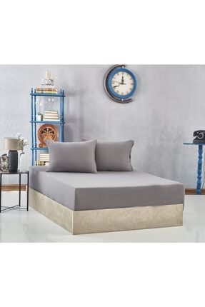 Sluupy Mavi Lastikli Fitted Cift Kisilik Yatak Carsafi 150x200 Trendyol