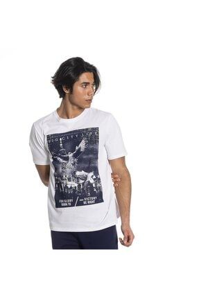 Erkek Baskılı Basic T-shirt DAN20Y-TST-E-014