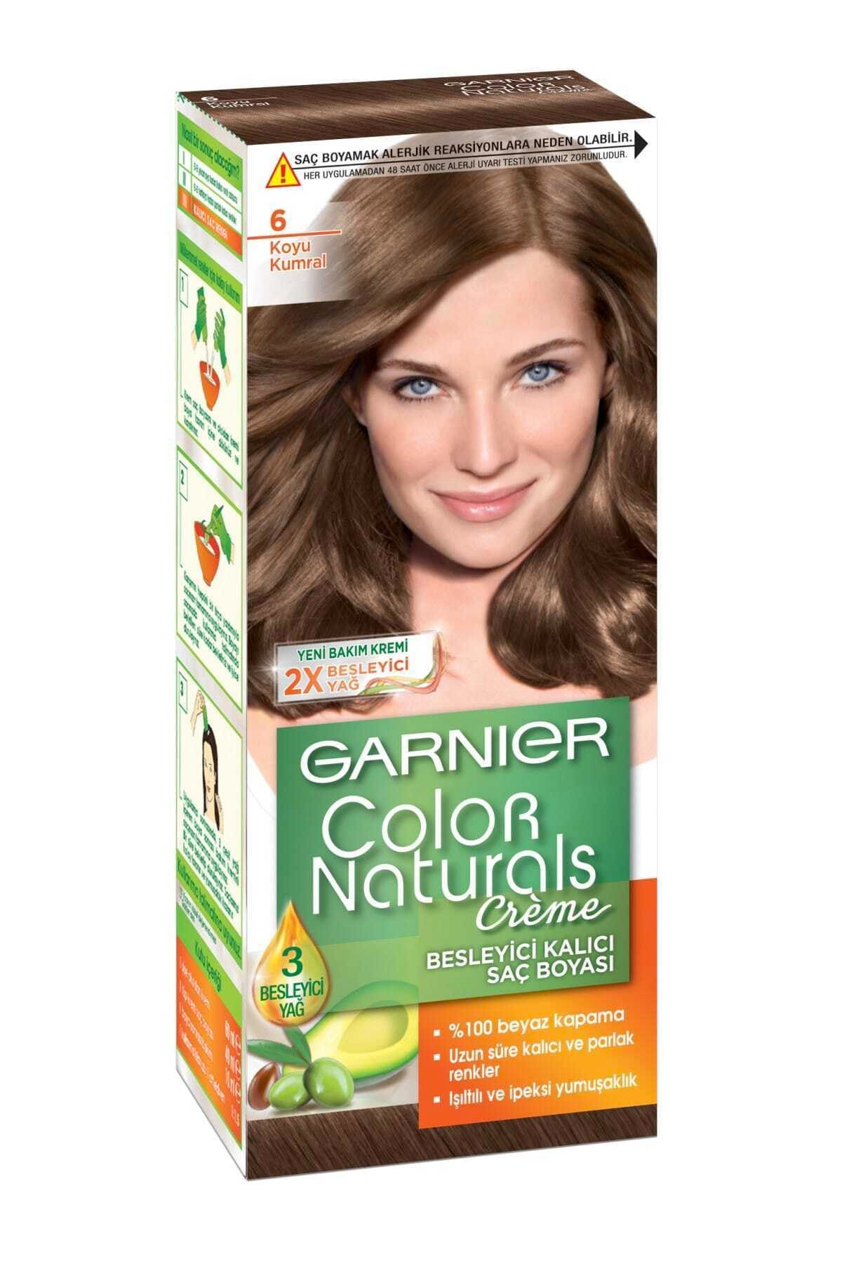 garnier color naturals 6 koyu kumral sac boyasi fiyati yorumlari trendyol