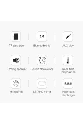 Yayusi Bluetooth Hoparlor Fm Radyo Dijital Masa Saati Alarm Uyandirma Trendyol