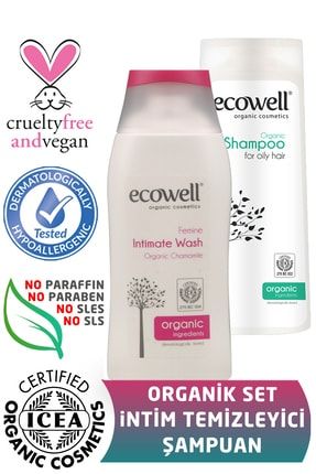 Organik İntim Temizleyici 200 ml + Şampuan 300 ml SET - 0049 - 1510