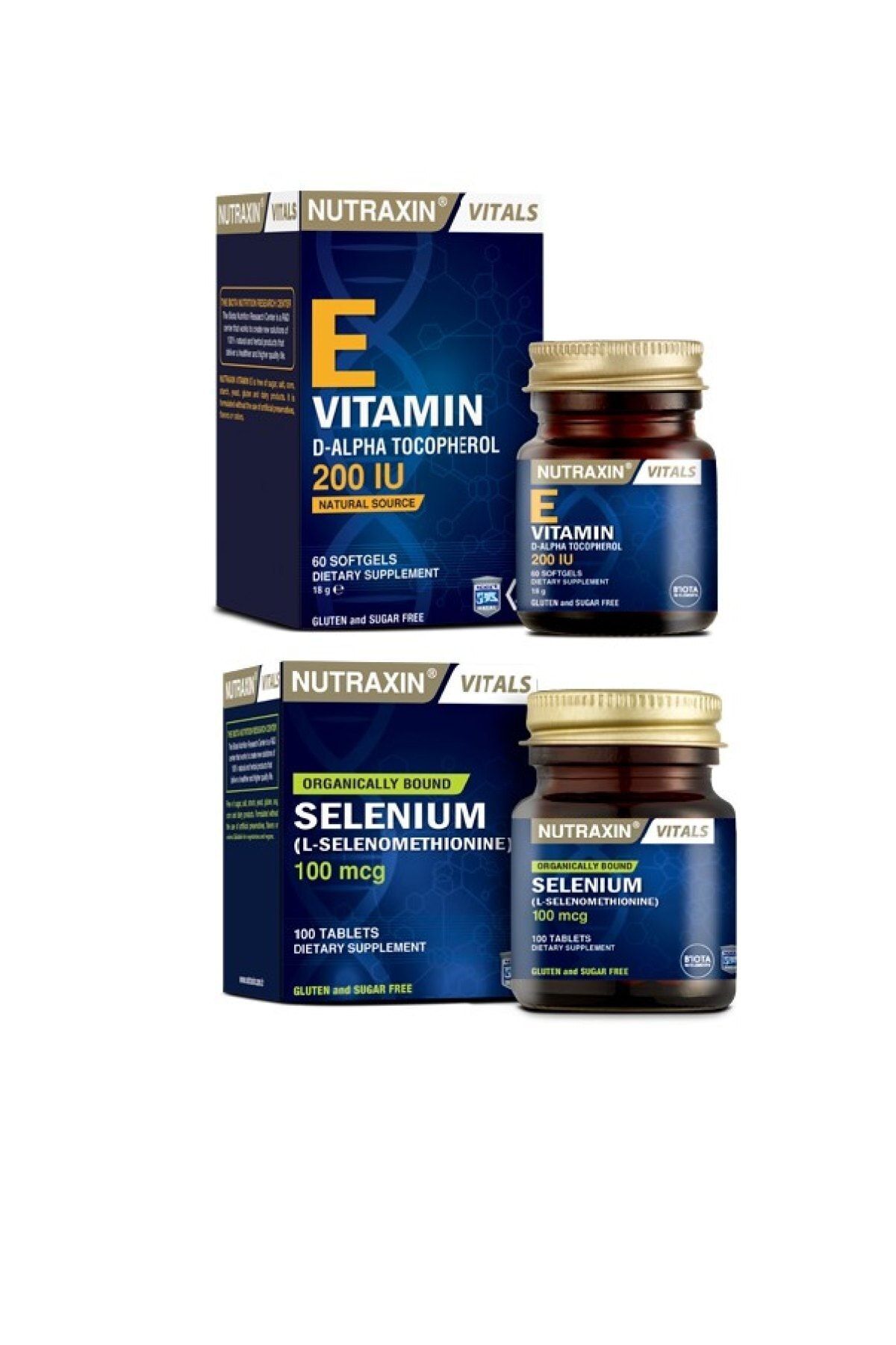 nutraxin e vitamini iceren gida